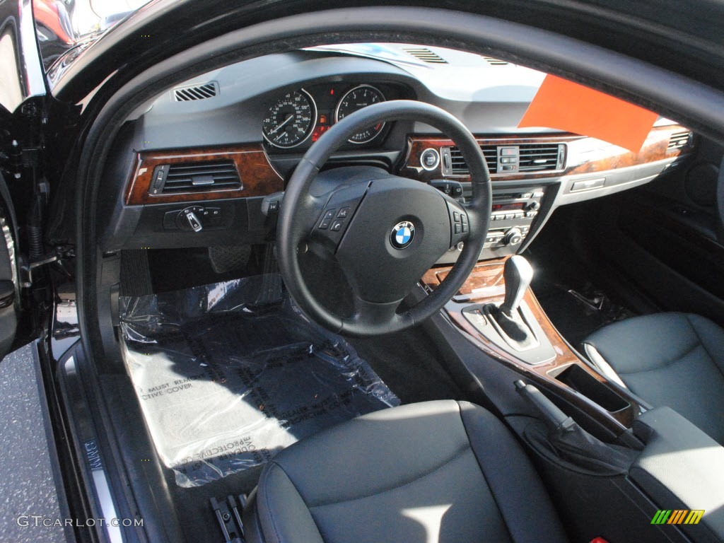 2009 3 Series 328i Sedan - Black Sapphire Metallic / Black photo #13