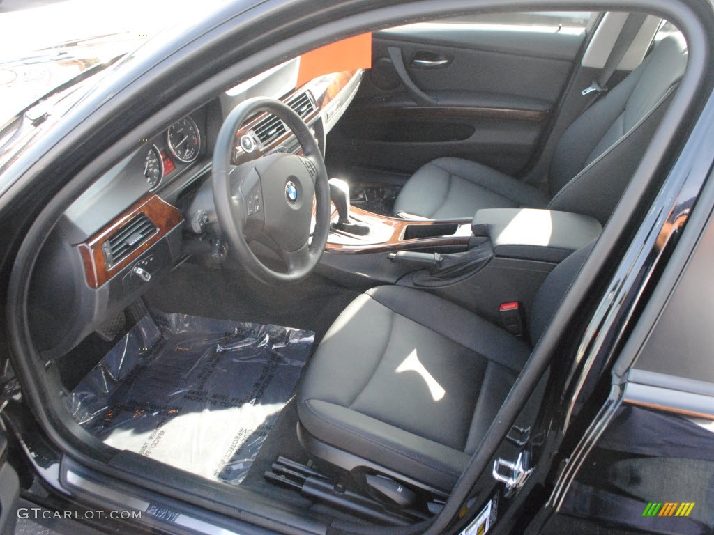 2009 3 Series 328i Sedan - Black Sapphire Metallic / Black photo #14