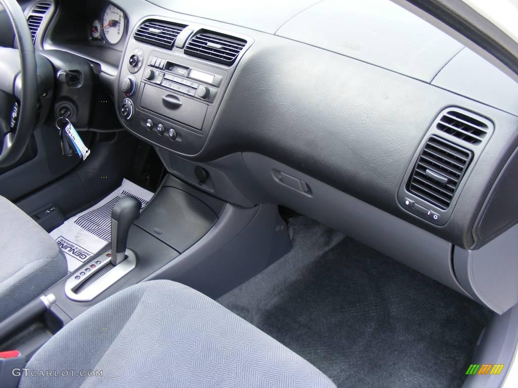 2002 Civic LX Sedan - Taffeta White / Gray photo #21