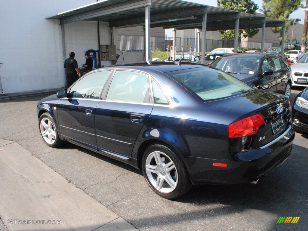 2008 A4 2.0T Special Edition Sedan - Moro Blue Pearl Effect / Light Gray photo #11