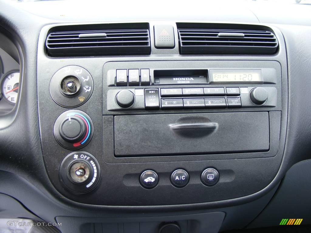 2002 Civic LX Sedan - Taffeta White / Gray photo #33