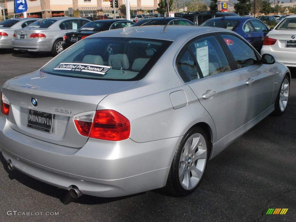2008 3 Series 335i Sedan - Titanium Silver Metallic / Gray photo #8