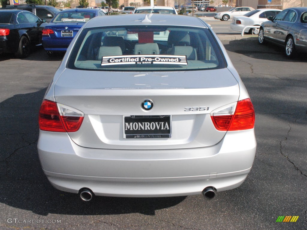 2008 3 Series 335i Sedan - Titanium Silver Metallic / Gray photo #9