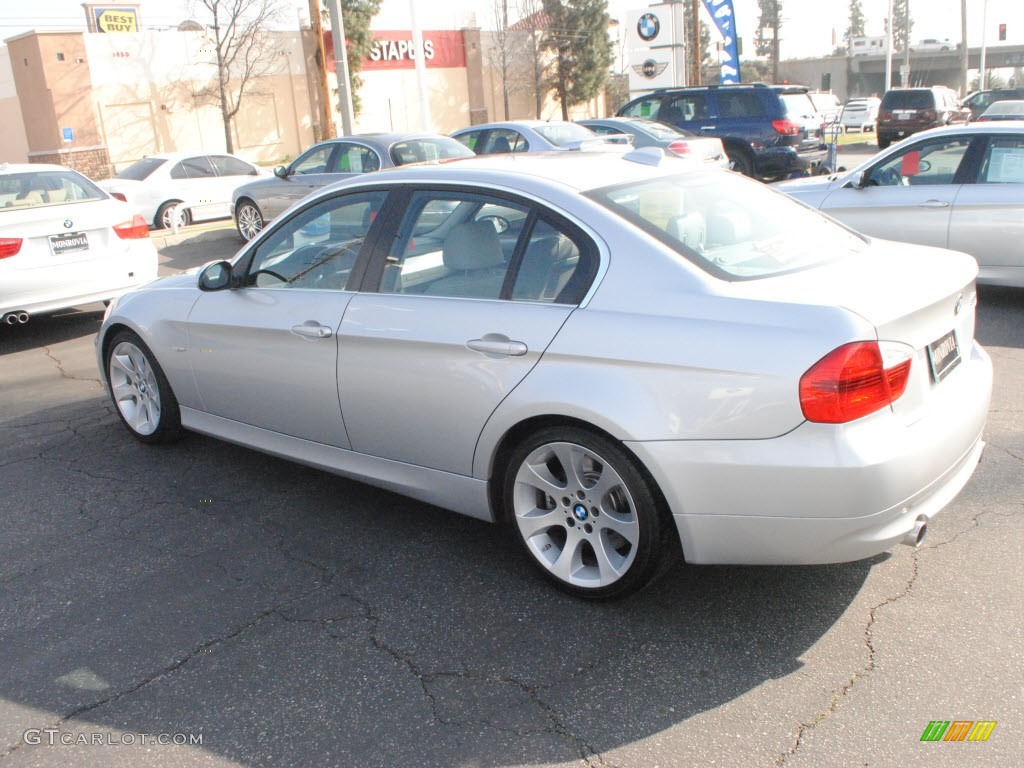 2008 3 Series 335i Sedan - Titanium Silver Metallic / Gray photo #10