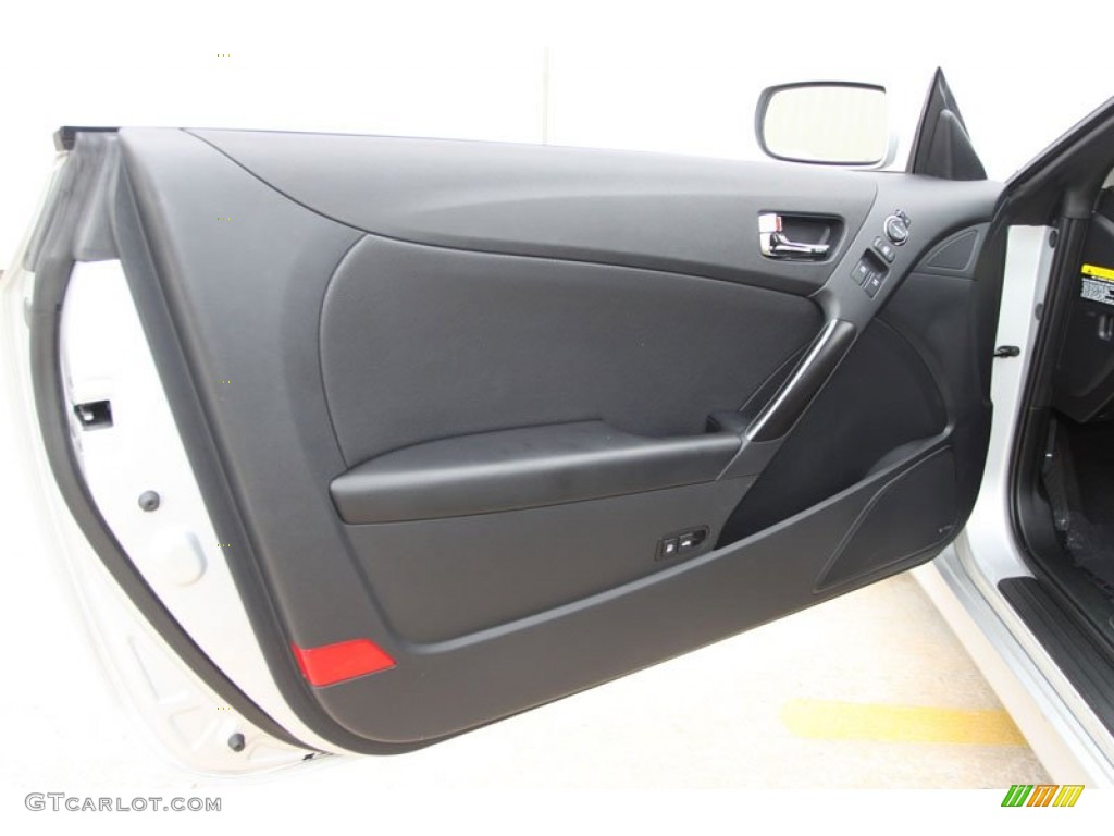 2011 Hyundai Genesis Coupe 3.8 Grand Touring Black Leather Door Panel Photo #59933567