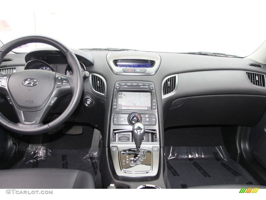 2011 Hyundai Genesis Coupe 3.8 Grand Touring Black Leather Dashboard Photo #59933761