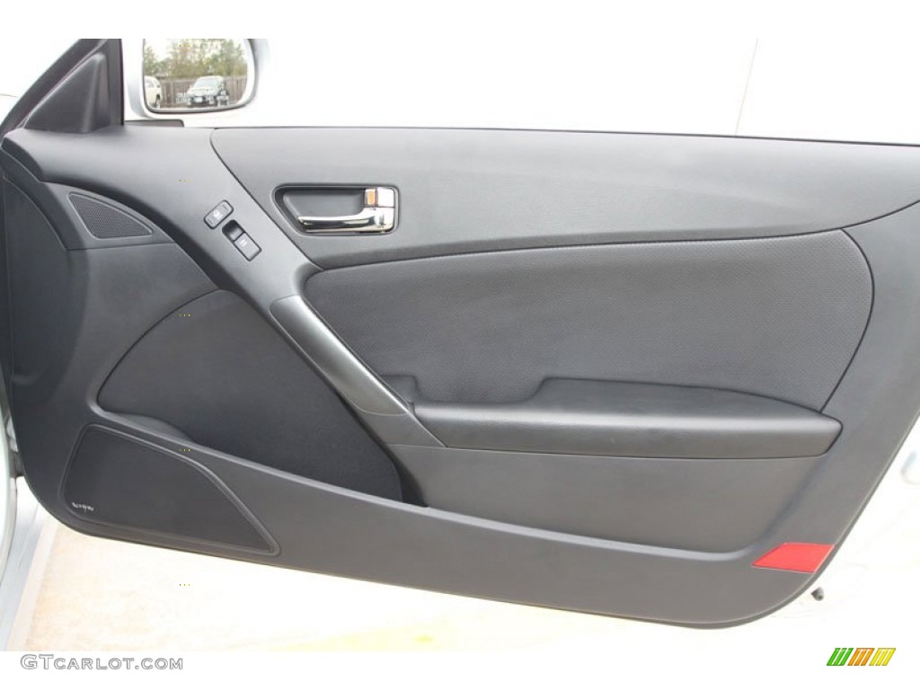 2011 Hyundai Genesis Coupe 3.8 Grand Touring Black Leather Door Panel Photo #59933807