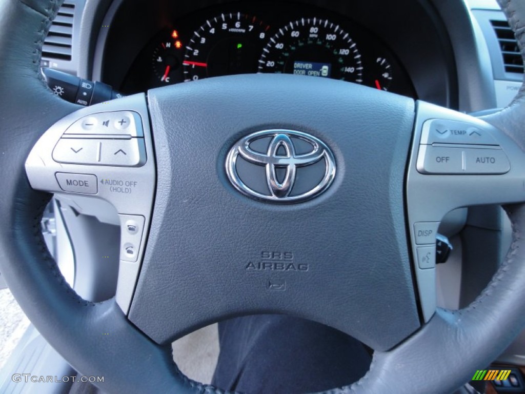 2009 Toyota Camry XLE V6 Ash Steering Wheel Photo #59933948