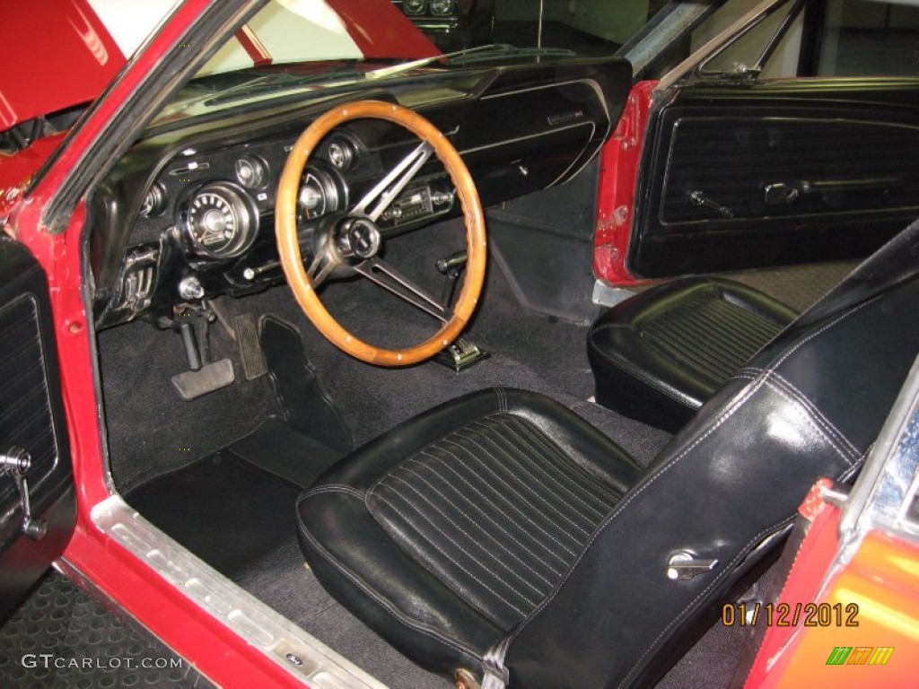 Black Interior 1968 Ford Mustang California Special Coupe Photo #59935184