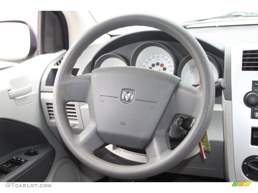 2007 Dodge Caliber SE Dark Slate Gray Steering Wheel Photo #59935556