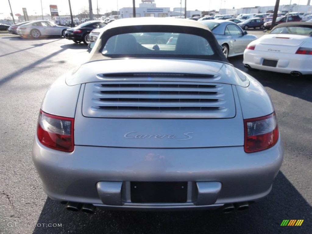 2007 911 Carrera S Cabriolet - Arctic Silver Metallic / Black photo #36