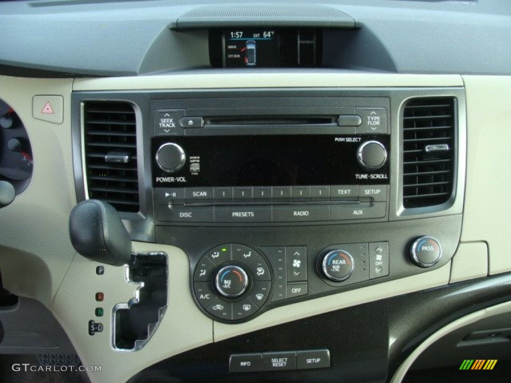 2011 Sienna LE - Cypress Green Pearl / Bisque photo #11