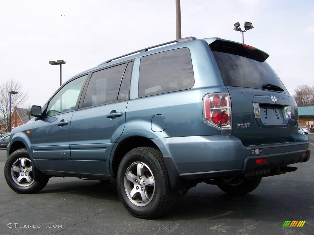 2006 Pilot EX-L 4WD - Steel Blue Metallic / Gray photo #6