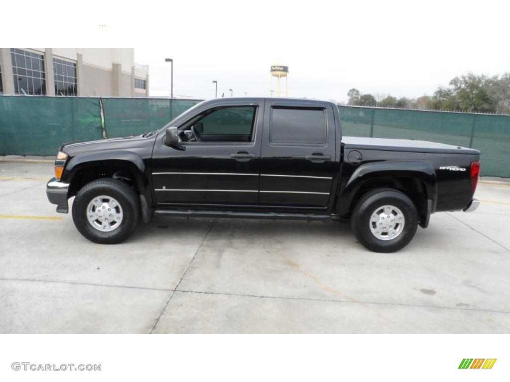 Onyx Black 2008 GMC Canyon SLE Crew Cab 4x4 Exterior Photo #59942468