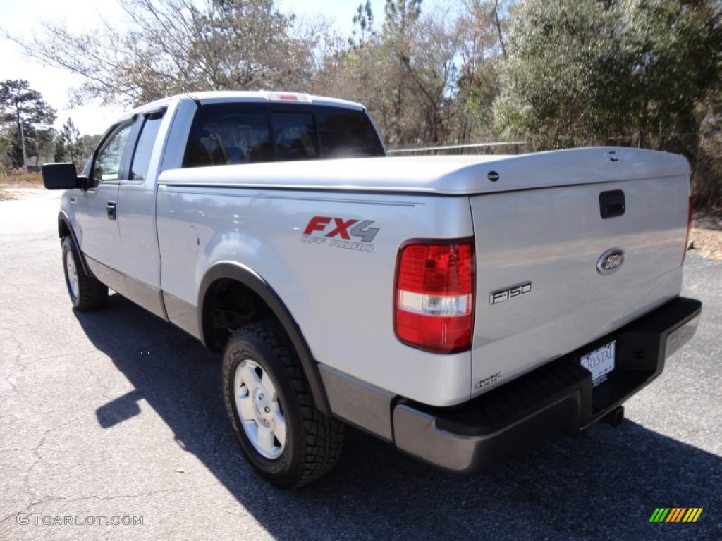 2005 F150 FX4 SuperCab 4x4 - Silver Metallic / Medium Flint Grey photo #3