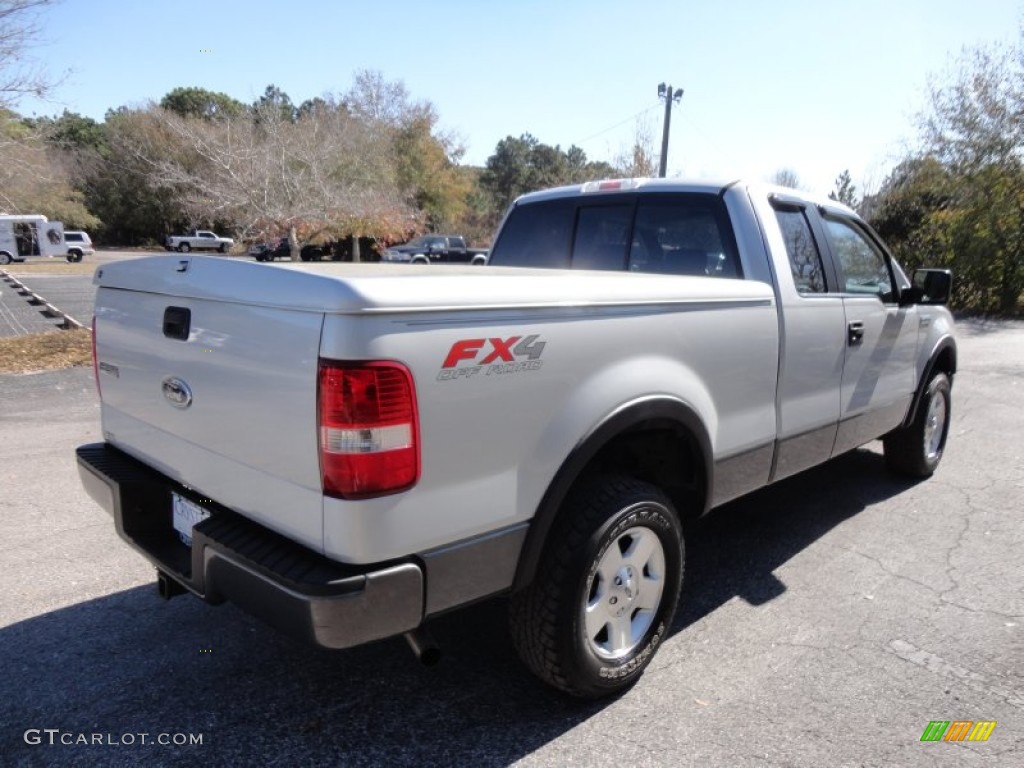 2005 F150 FX4 SuperCab 4x4 - Silver Metallic / Medium Flint Grey photo #8