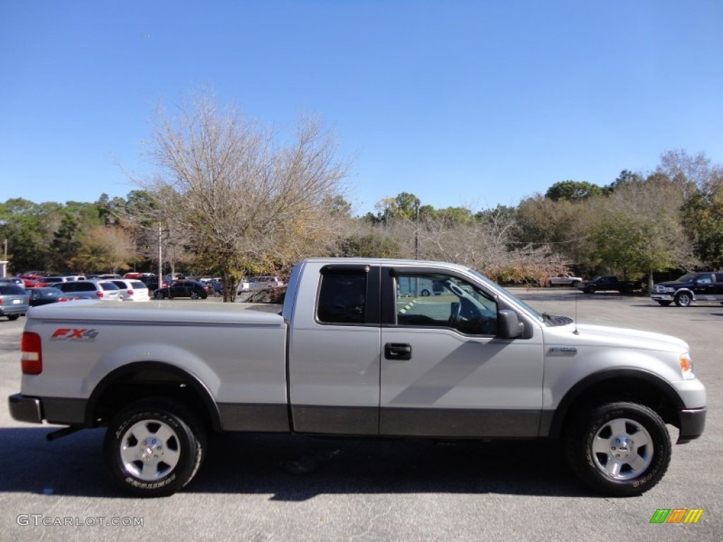 2005 F150 FX4 SuperCab 4x4 - Silver Metallic / Medium Flint Grey photo #9