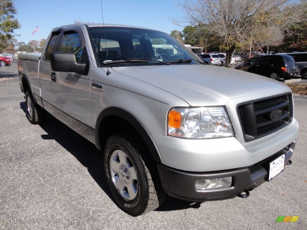 2005 F150 FX4 SuperCab 4x4 - Silver Metallic / Medium Flint Grey photo #10