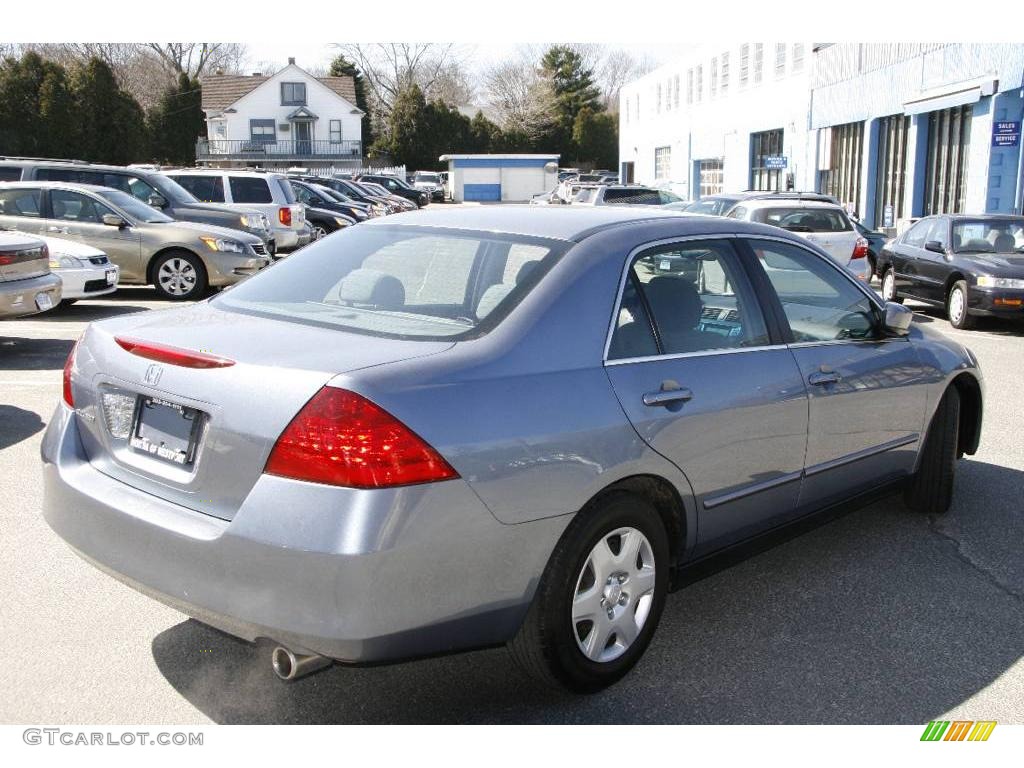 2007 Accord LX Sedan - Cool Blue Metallic / Gray photo #5