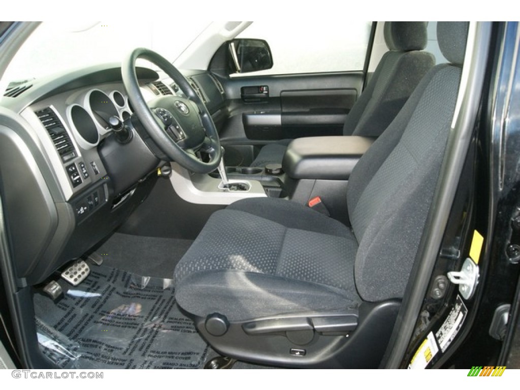 Black Interior 2010 Toyota Tundra TRD Rock Warrior Double Cab 4x4 Photo #59944598