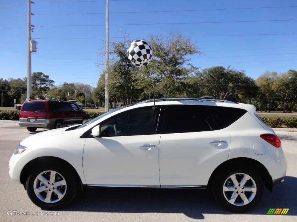 2009 Murano SL - Glacier Pearl / Beige photo #2