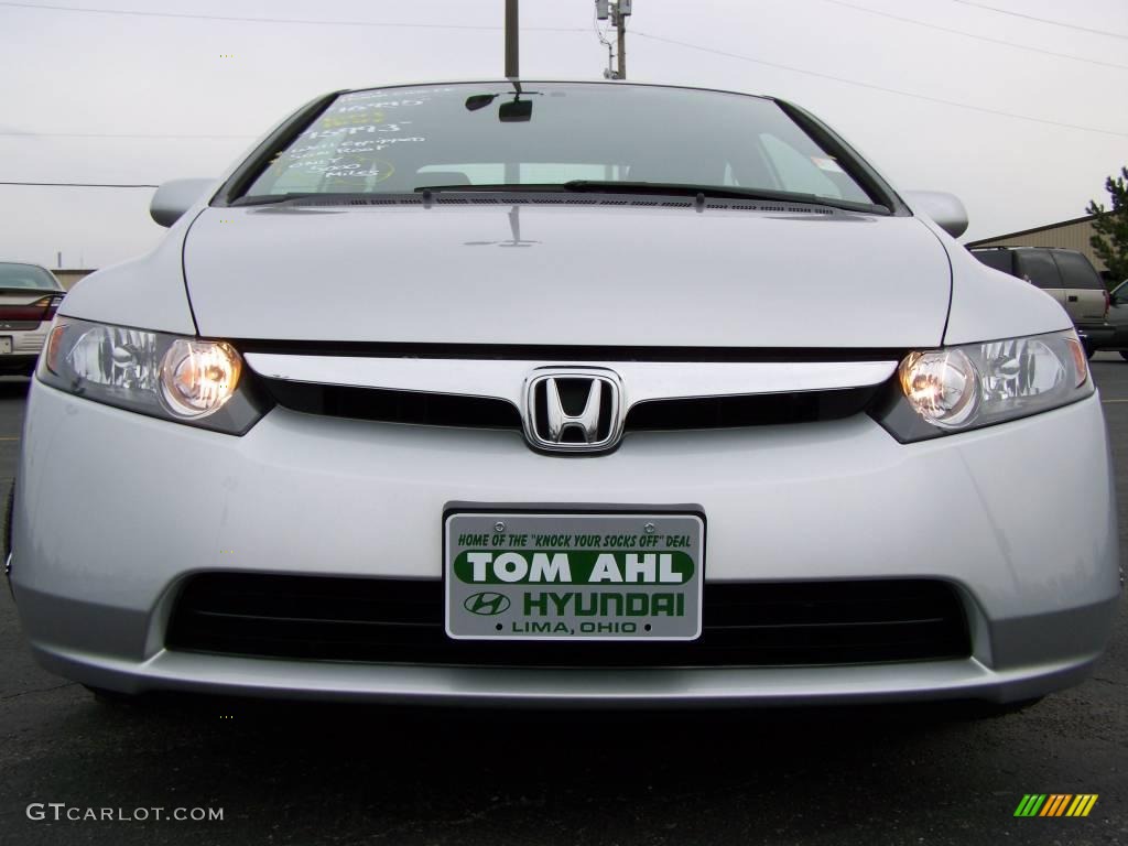 2007 Civic EX Sedan - Alabaster Silver Metallic / Gray photo #3