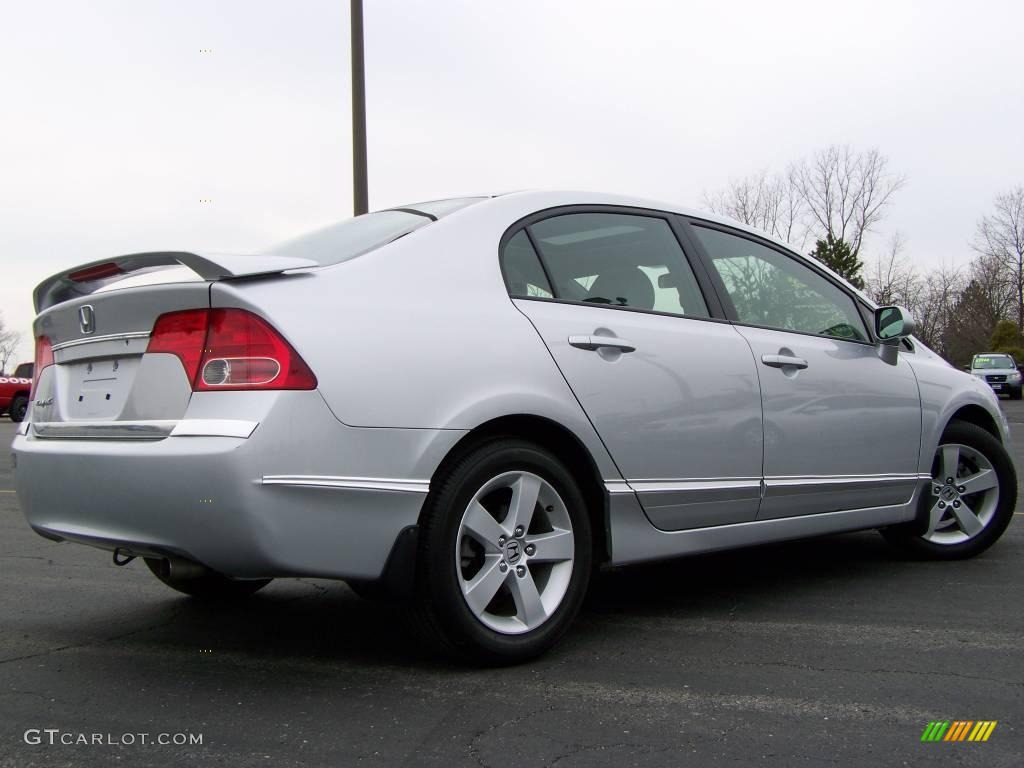 2007 Civic EX Sedan - Alabaster Silver Metallic / Gray photo #4