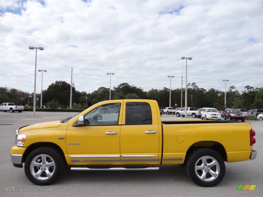 Detonator Yellow 2008 Dodge Ram 1500 Big Horn Edition Quad Cab Exterior Photo #59945663
