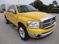 2008 Detonator Yellow Dodge Ram 1500 Big Horn Edition Quad Cab  photo #10