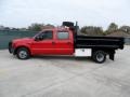 Red - F350 Super Duty XL Crew Cab Dump Truck Photo No. 6