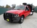 Red - F350 Super Duty XL Crew Cab Dump Truck Photo No. 7