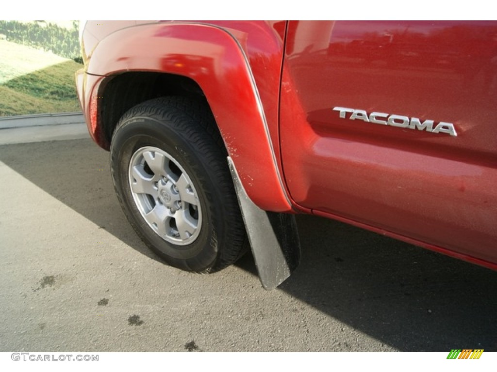 2009 Tacoma V6 Double Cab 4x4 - Barcelona Red Metallic / Sand Beige photo #23