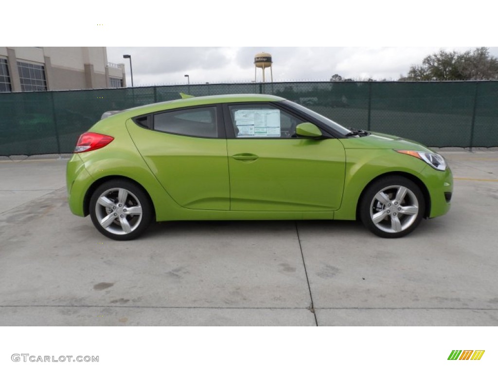 Electrolyte Green 2012 Hyundai Veloster Standard Veloster Model Exterior Photo #59946467