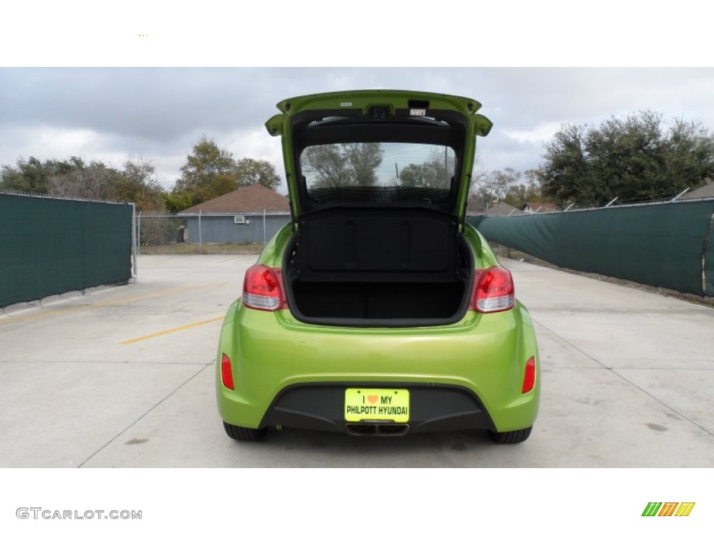 2012 Veloster  - Electrolyte Green / Black photo #19