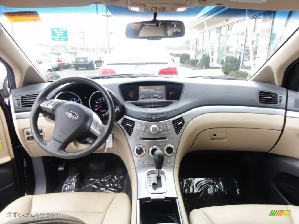 2008 Subaru Tribeca Limited 7 Passenger Desert Beige Dashboard Photo #59947466