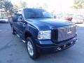 2005 True Blue Metallic Ford F250 Super Duty Harley Davidson Crew Cab 4x4  photo #11