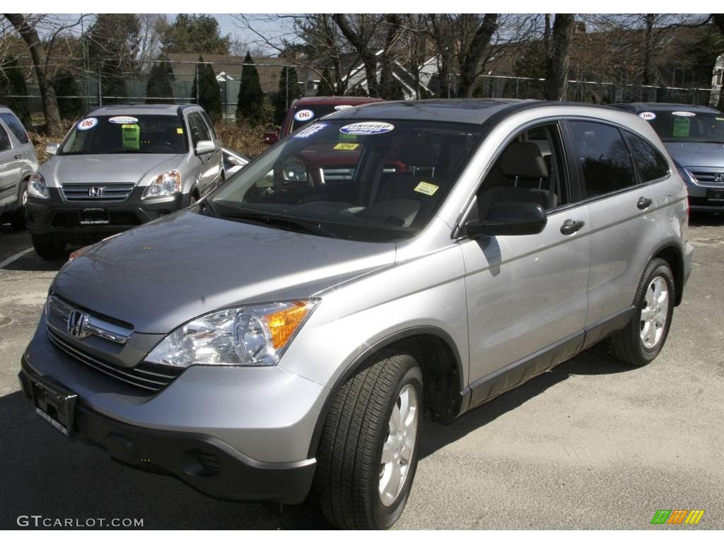 2007 CR-V EX 4WD - Whistler Silver Metallic / Gray photo #1