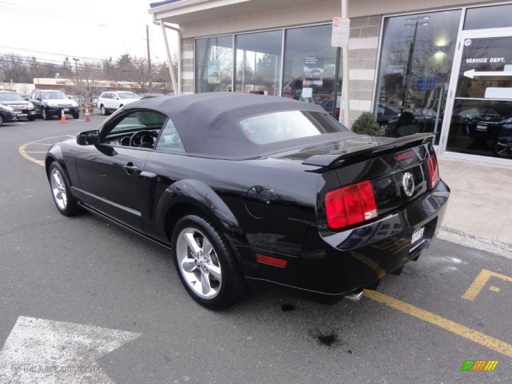 2007 Mustang GT Premium Convertible - Black / Black/Dove Accent photo #5
