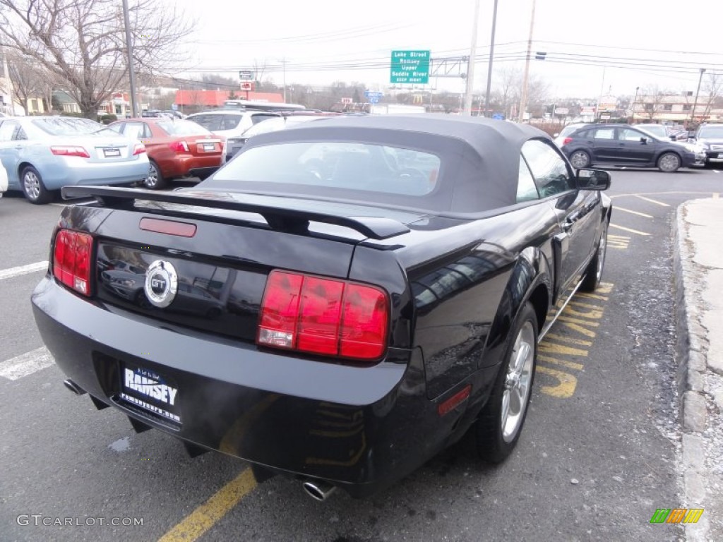 2007 Mustang GT Premium Convertible - Black / Black/Dove Accent photo #7