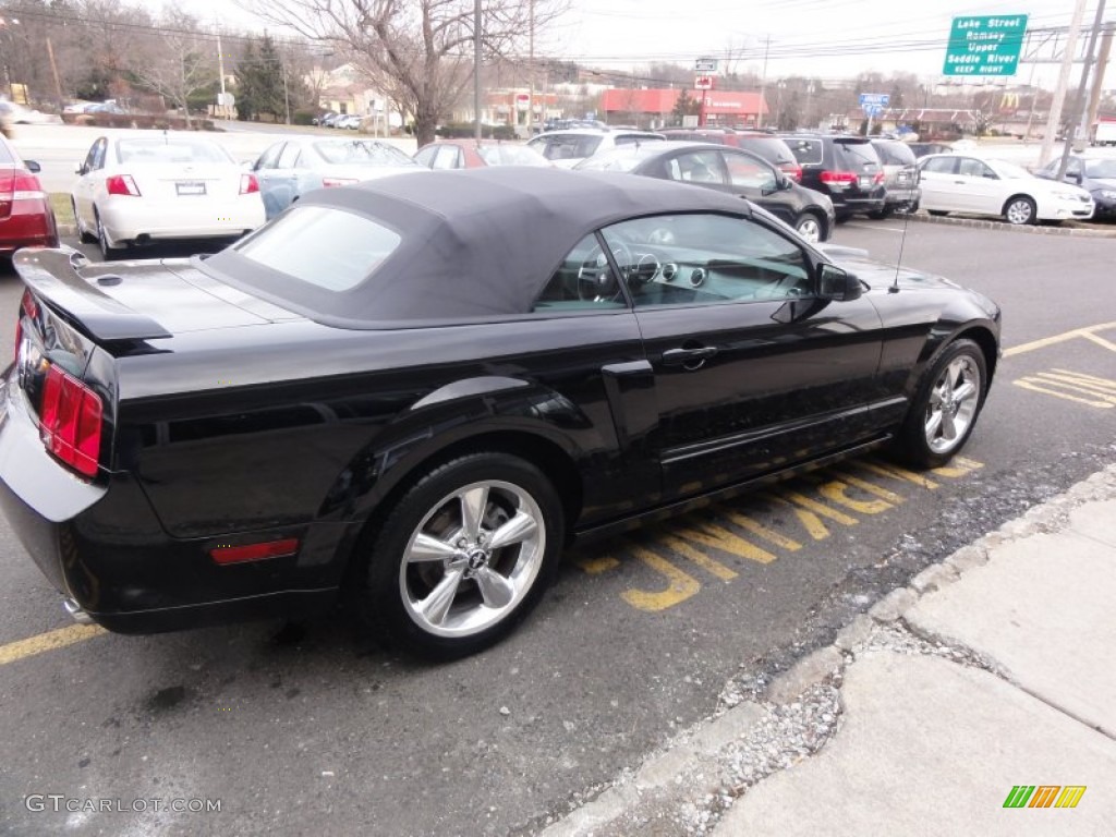 2007 Mustang GT Premium Convertible - Black / Black/Dove Accent photo #8