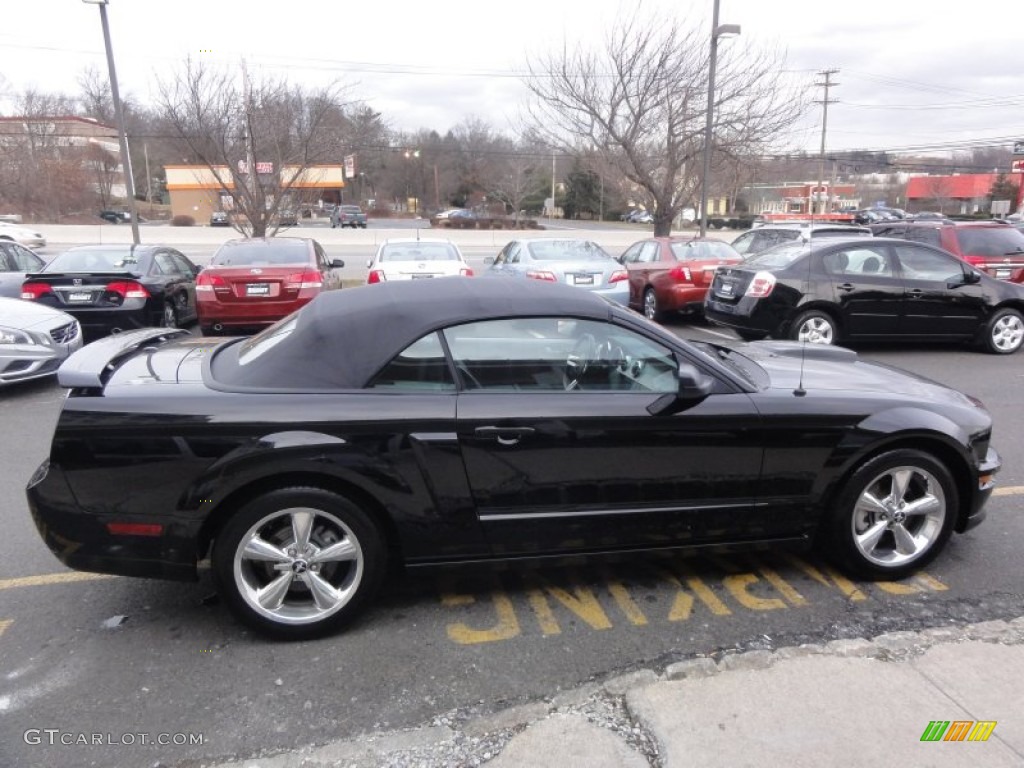 2007 Mustang GT Premium Convertible - Black / Black/Dove Accent photo #9