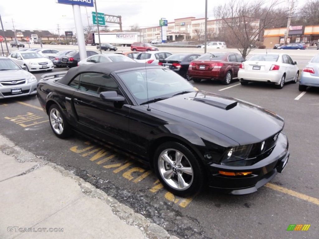 2007 Mustang GT Premium Convertible - Black / Black/Dove Accent photo #10