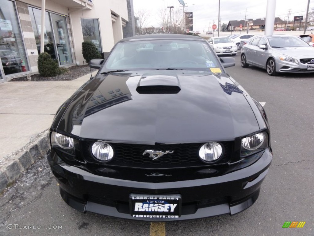 2007 Mustang GT Premium Convertible - Black / Black/Dove Accent photo #12