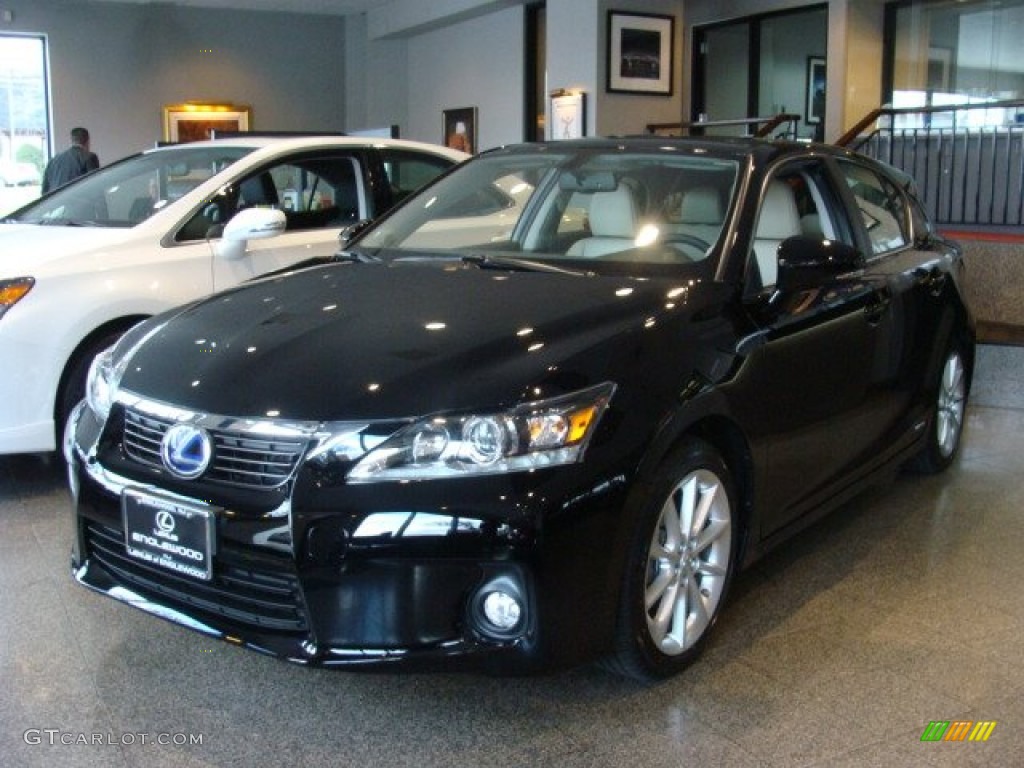 2011 CT 200h Hybrid Premium - Obsidian Black / Ecru photo #1