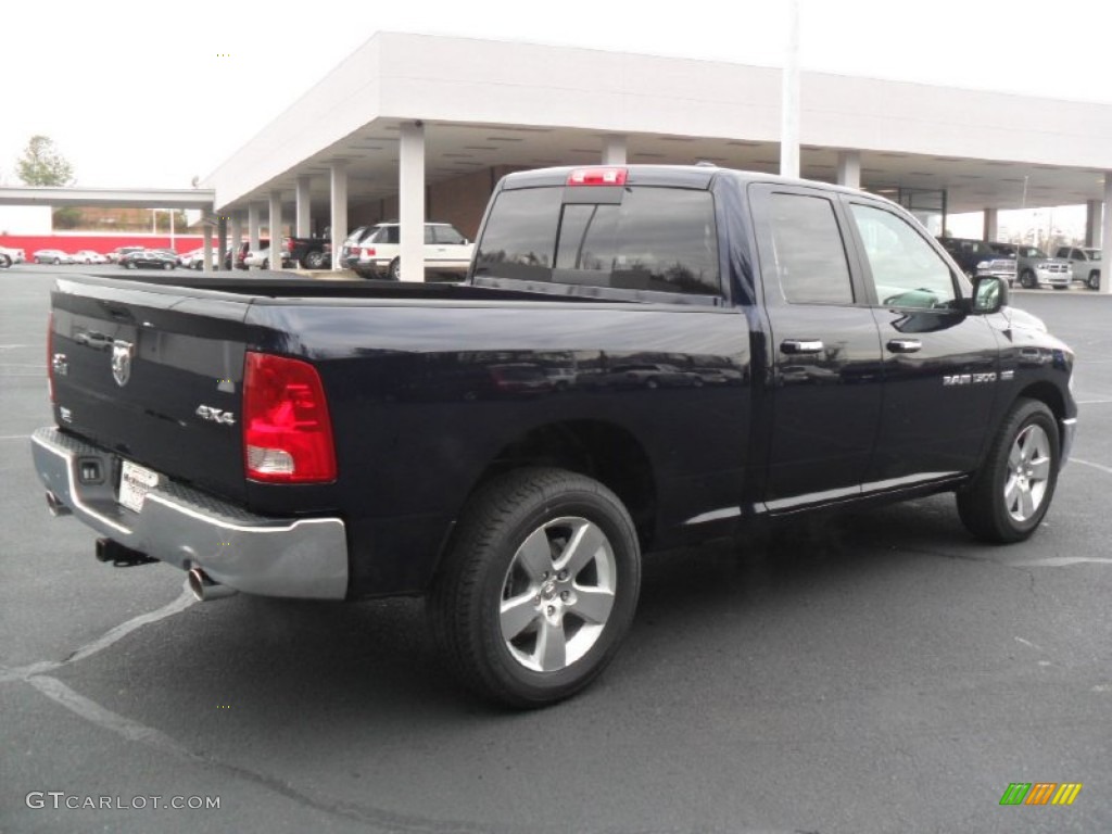 2012 Ram 1500 Big Horn Quad Cab 4x4 - True Blue Pearl / Dark Slate Gray/Medium Graystone photo #4