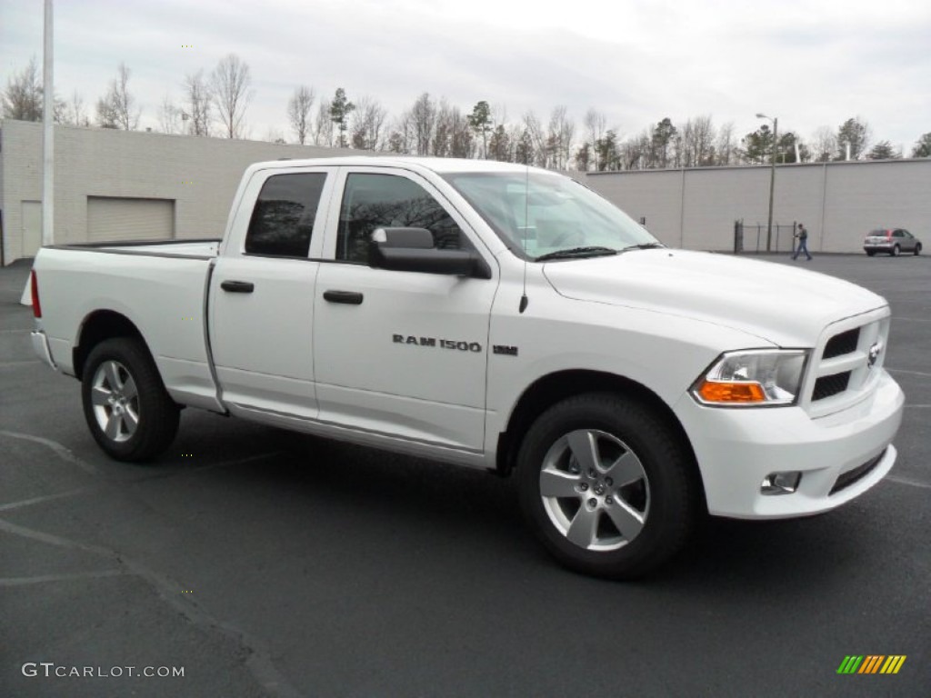 Bright White 2012 Dodge Ram 1500 Express Quad Cab 4x4 Exterior Photo #59954375