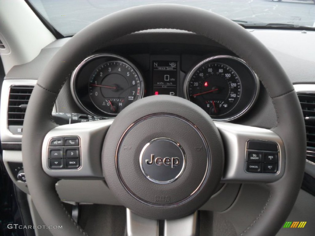2012 Jeep Grand Cherokee Laredo Dark Graystone/Medium Graystone Steering Wheel Photo #59954885