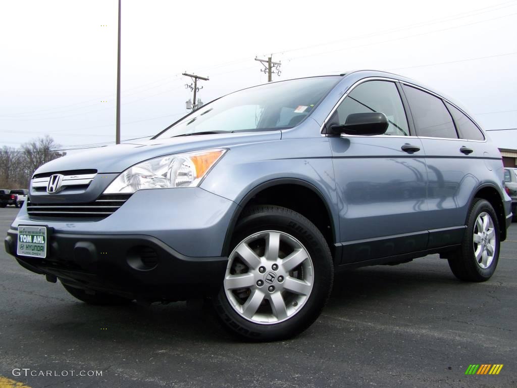 2008 CR-V EX 4WD - Glacier Blue Metallic / Gray photo #1