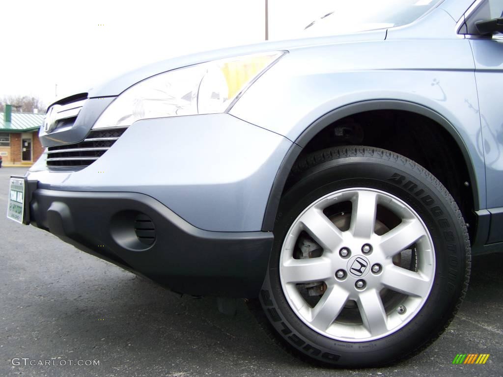 2008 CR-V EX 4WD - Glacier Blue Metallic / Gray photo #2