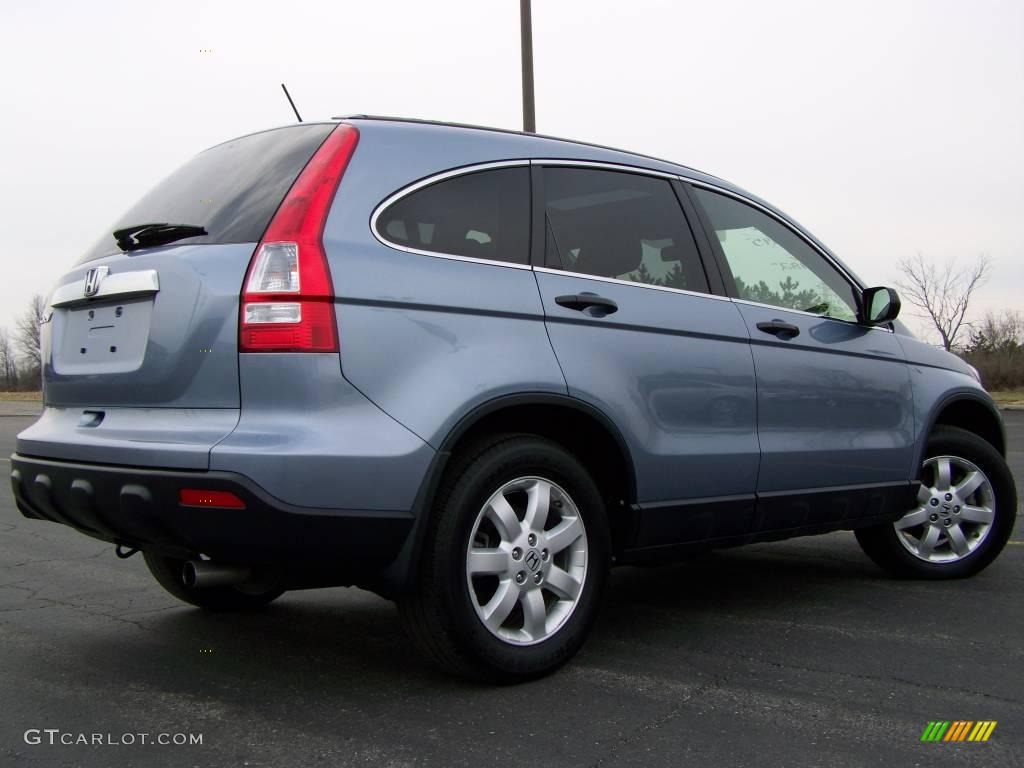 2008 CR-V EX 4WD - Glacier Blue Metallic / Gray photo #4